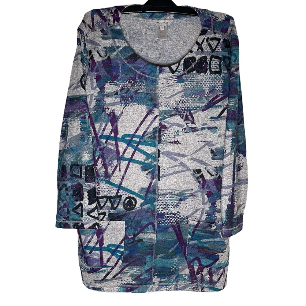 Multiples Brushed Graffiti Top
